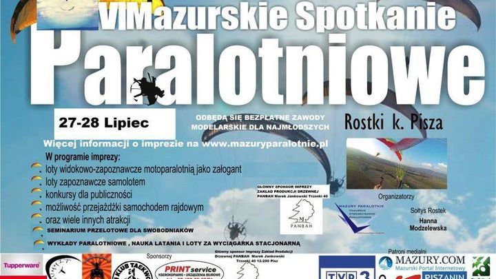6. Mazurskie Spotkanie Paralotniowe w Rostkach