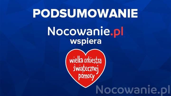 Nocowanie.pl wspiera WOŚP - podsumowanie akcji
