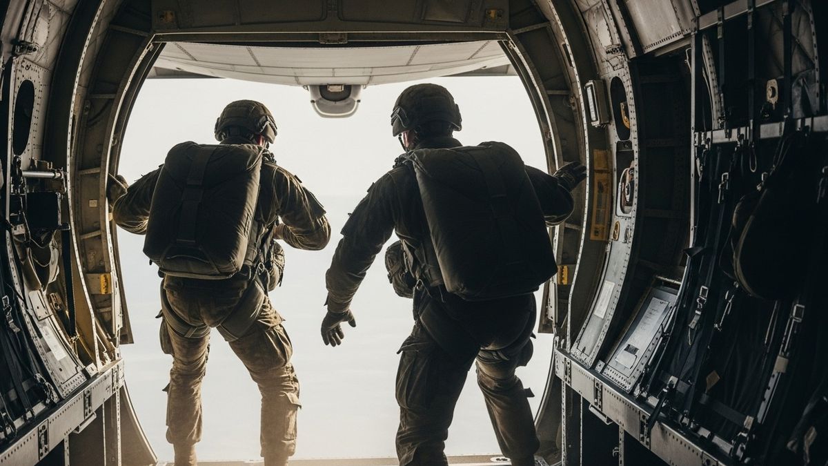 żołnierze, skok, armia , wp