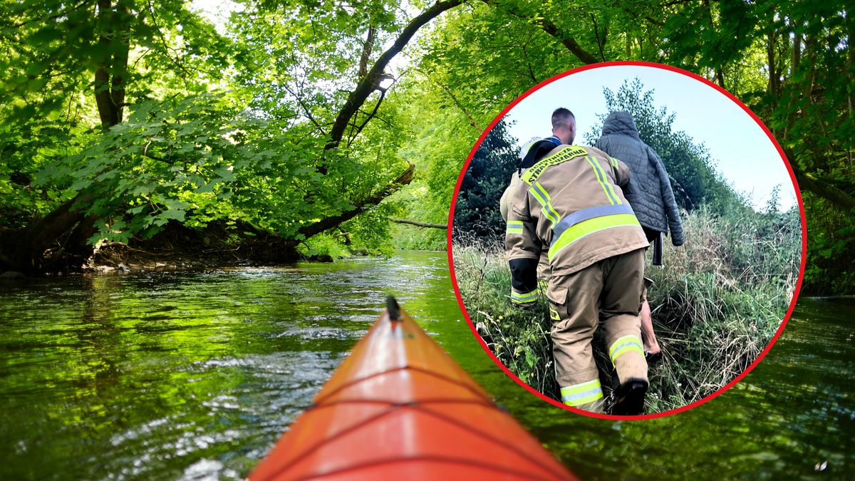 Akcja ratownicza na rzece