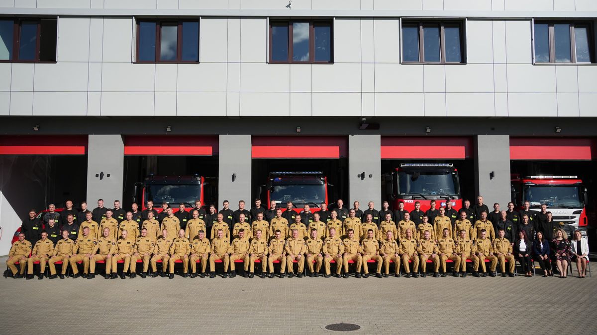 Cały skład osobowy KP PSP w Pile