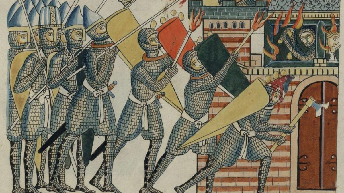 Oblężenie na jednej z miniatur