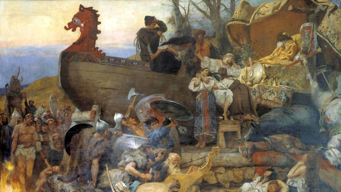 Pogrzeb wodza Rusów. Malował Henryk Siemiradzki