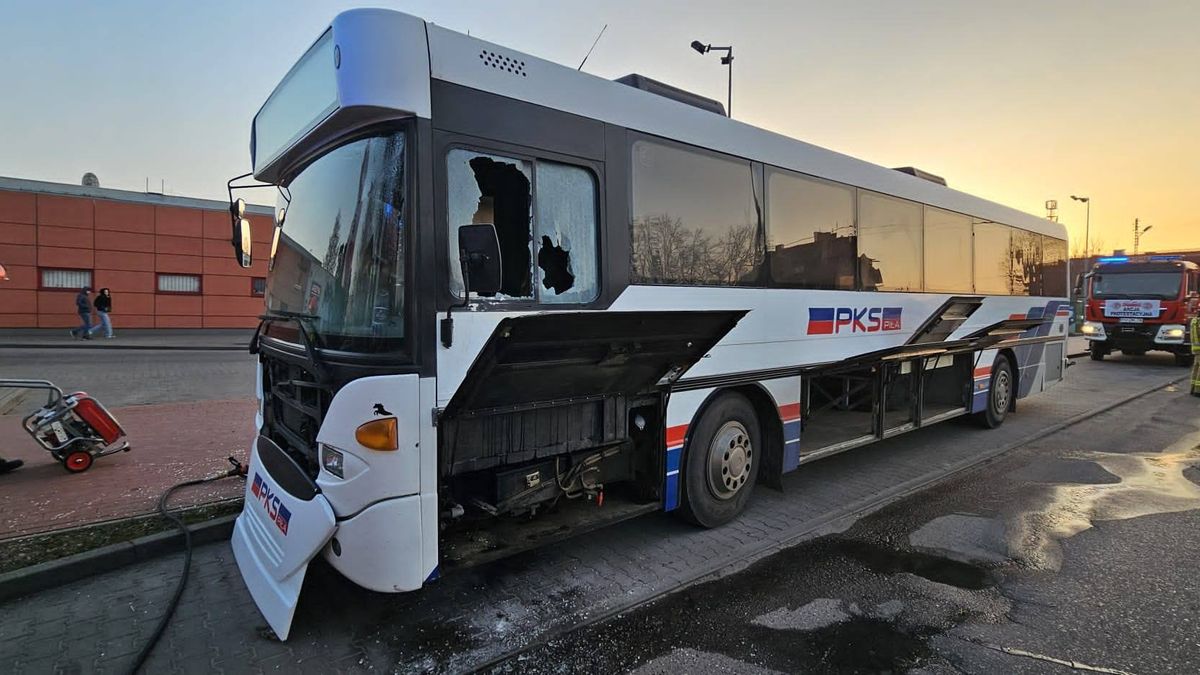 Pożar autobusu