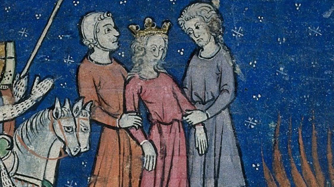 Angielska miniatura z końca XIII stulecia.