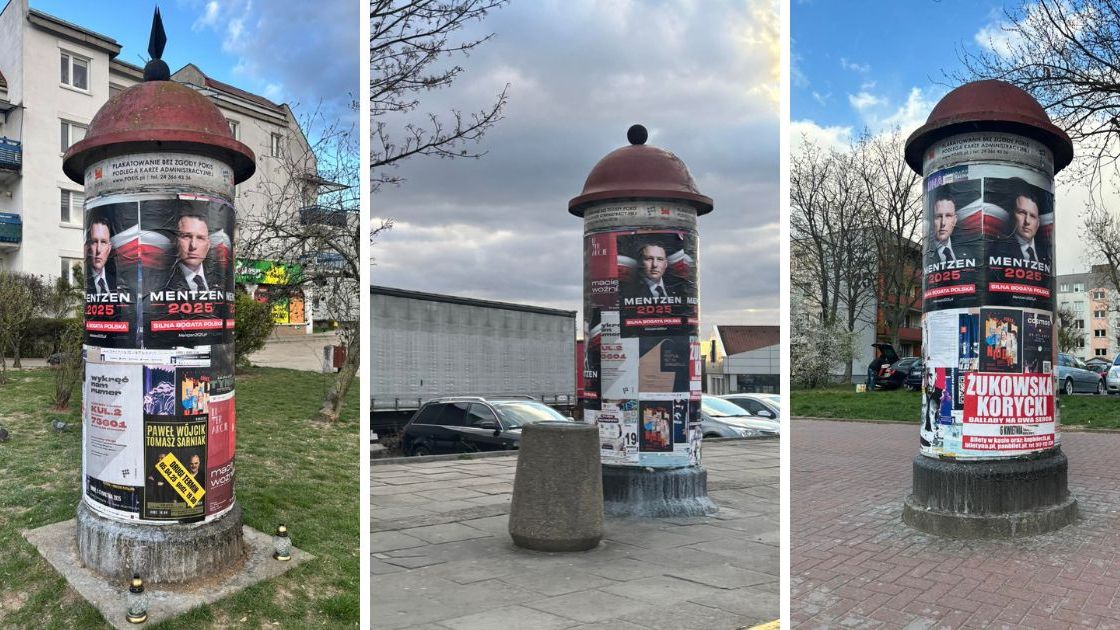 Słupy ogłoszeniowe POKiS