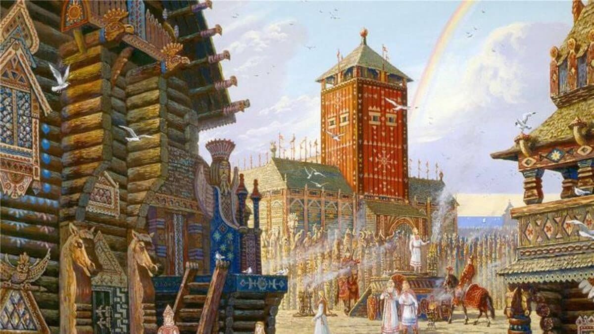 Chramy i kąciny. Aut. Wsiewołod Romanow