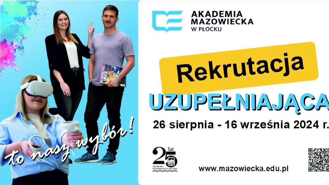 Akademia Mazowiecka w Płocku rekrutacja uzupełniająca