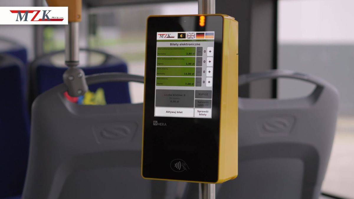 Piła, biletomaty
