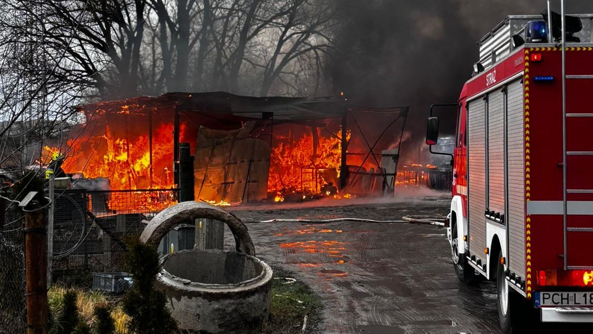 Pożar, policja, straż