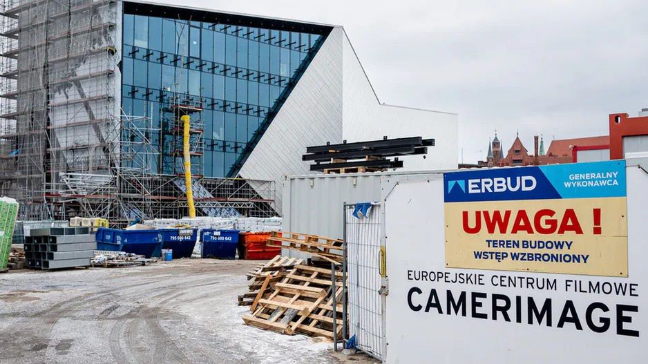 Na budowie Europejskiego Centrum Filmowego Camerimage 