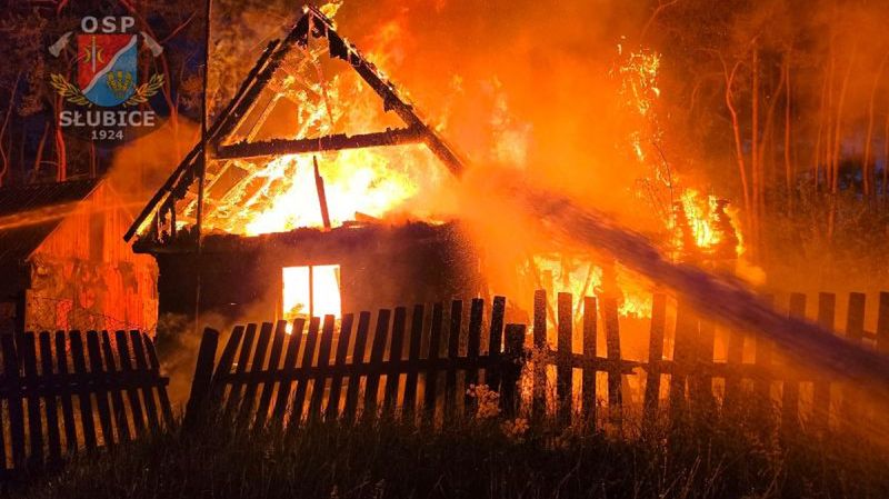 Pożar budynku mieszkalnego 