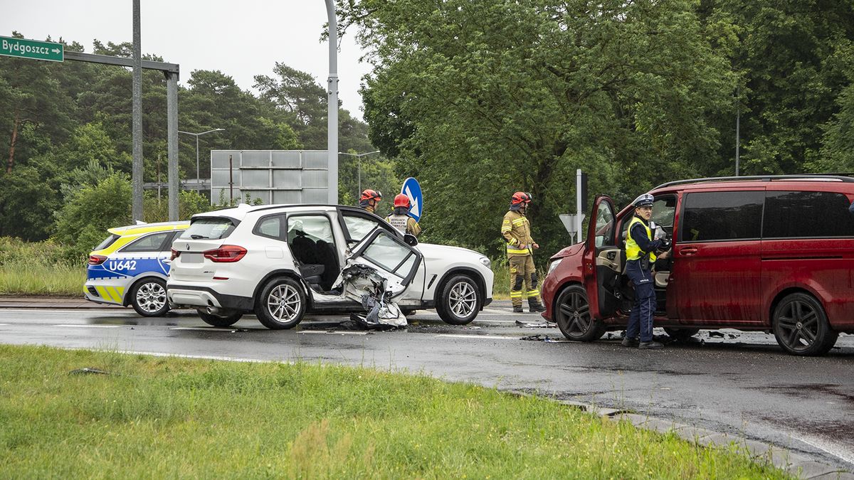 Wypadek na obwodnicy Piły