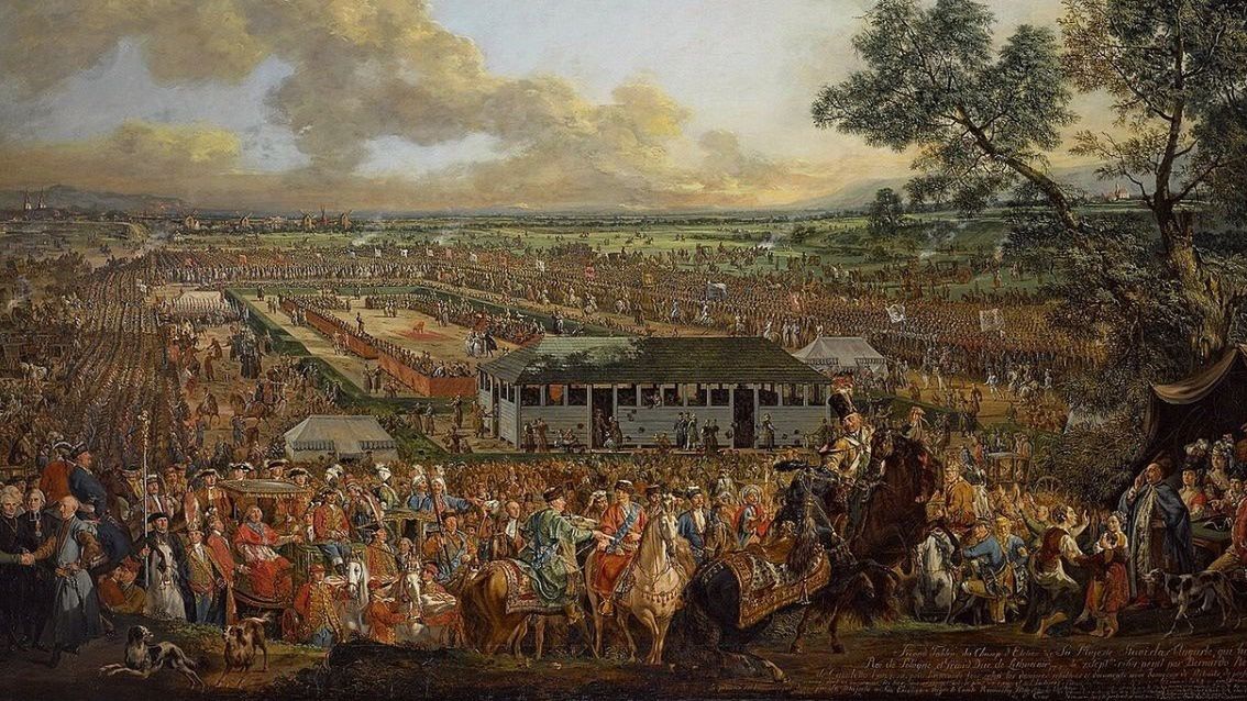 Obraz Elekcja Stanisława Augusta autorstwa Bernarda Bellotta