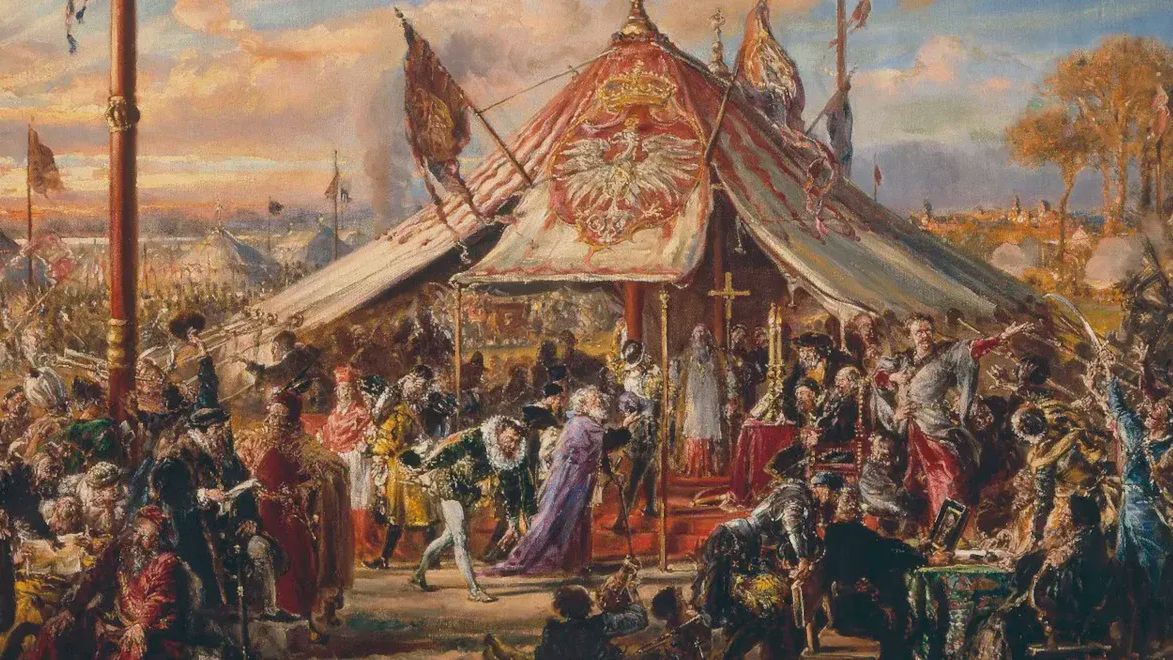 "Potęga Rzeczypospolitej u zenitu". Obraz Jana Matejki