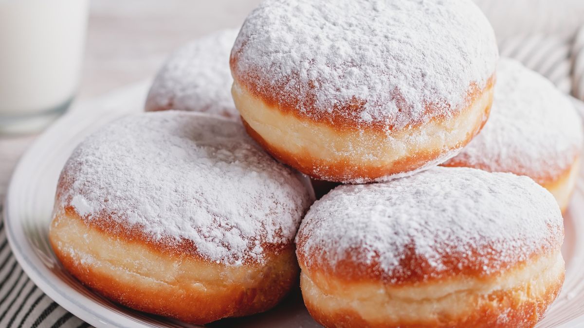 pączki z pudrem