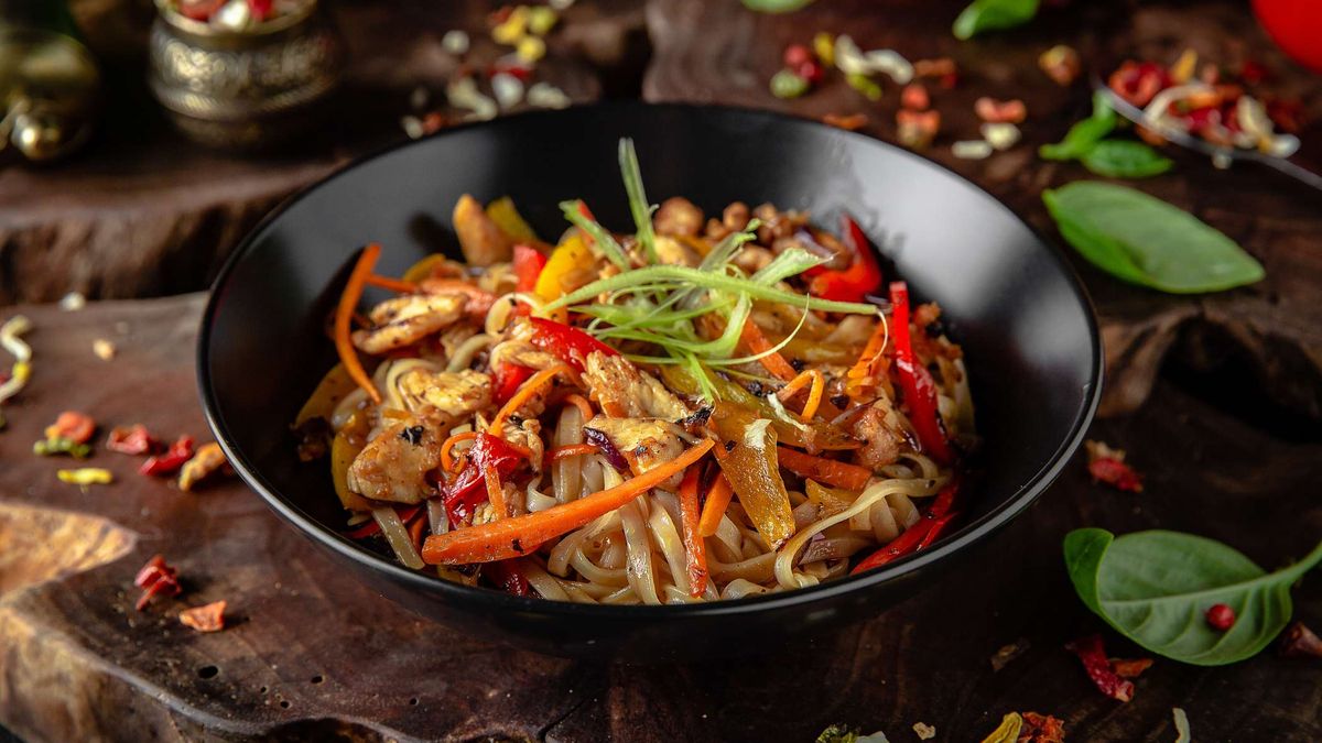 Makaron z wołowiną