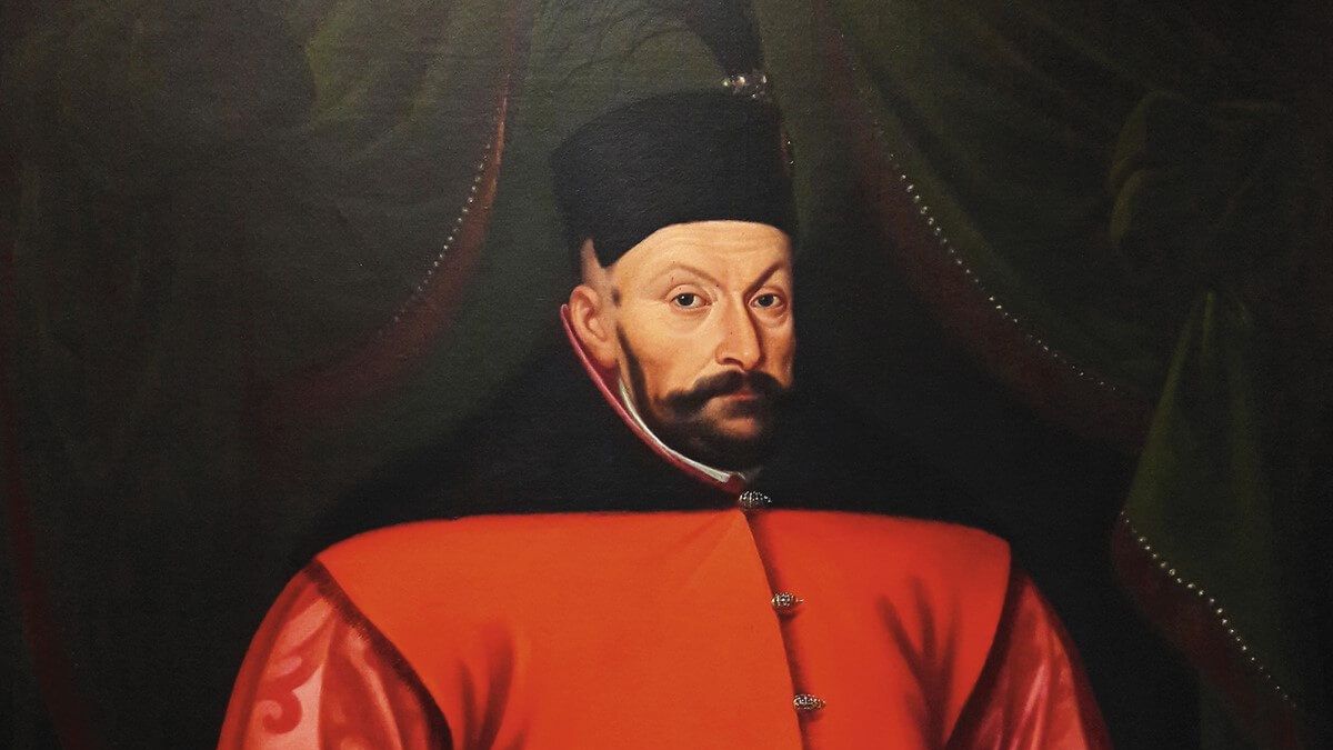 Stefan Batory. Fragment portretu autorstwa Marcina Kobera