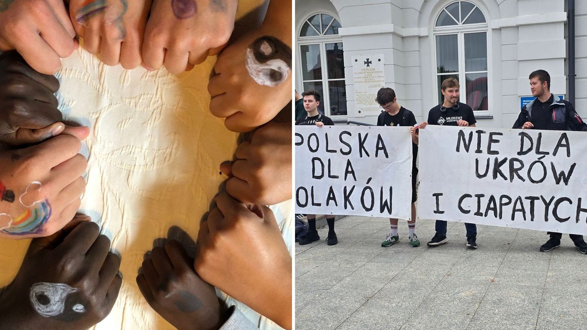 Kontrmanifestacja w Płocku 