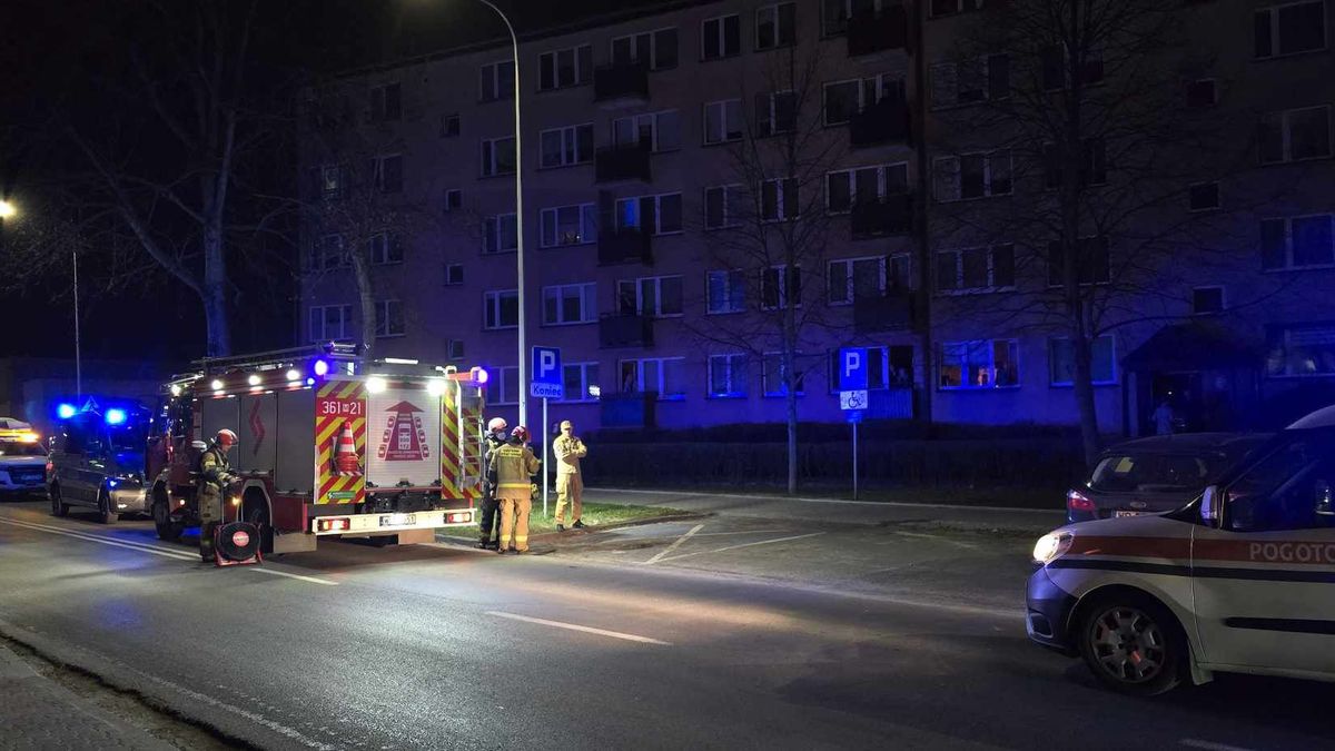 Przy ulicy Rembielińskiego doszło do pożaru śmieci w piwnicy 