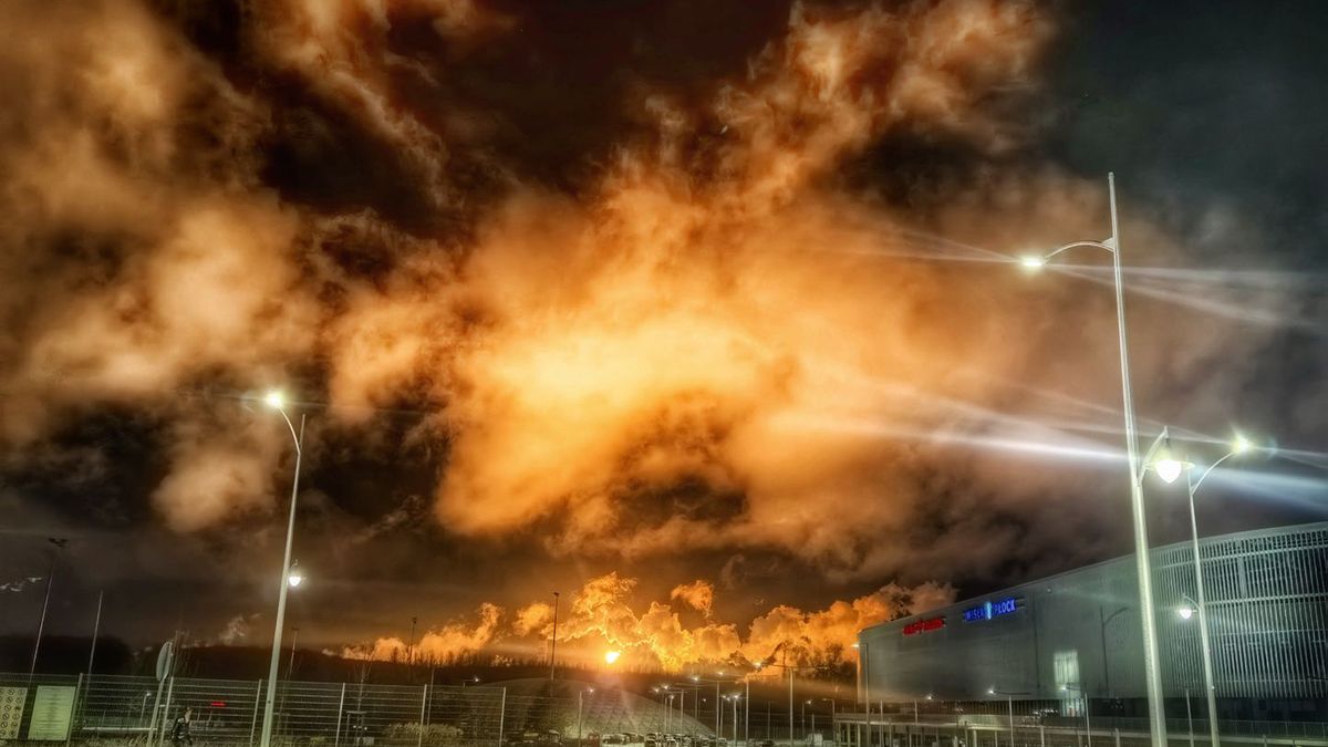 Płomień na rafinerii