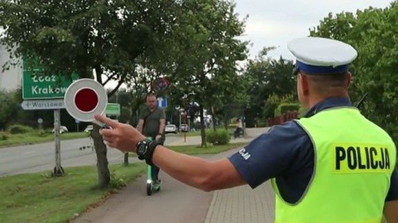 Kontrola korzystających z hulajnóg elektrycznych 