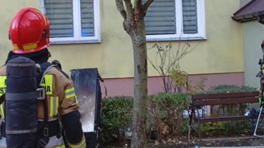 Strażacy w akcji gaśniczej