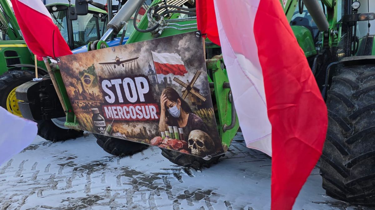 Protest rolników w Bielsku 