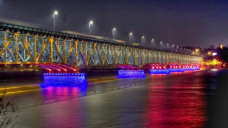 Zamknięcie ruchu na Moście Legionów Józefa Piłsudskiego