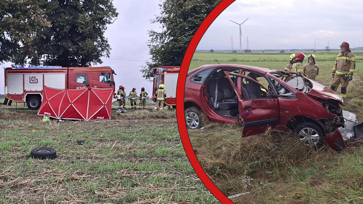 Wypadek DW 180 , fot. TVL Trzcianka