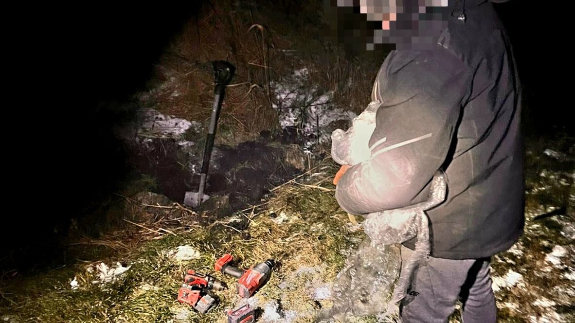 Zatrzymany mężczyzna