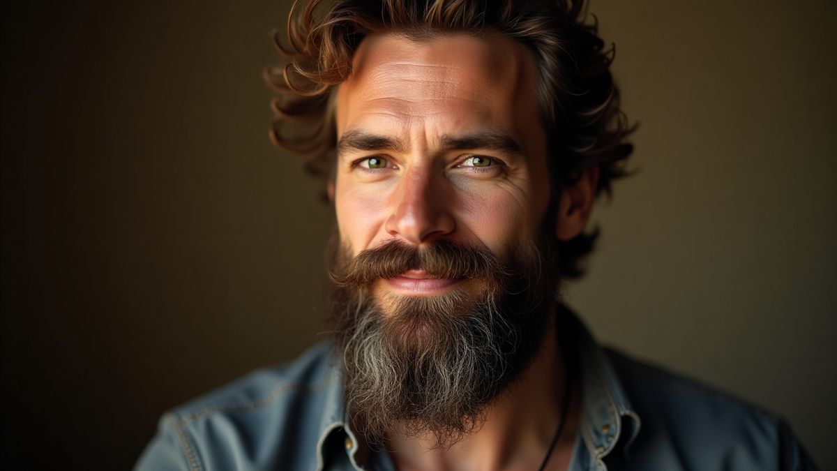 Mężczyzna, facet, broda, zarost