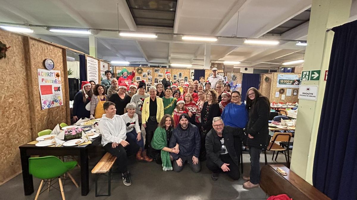 Podopieczni Sercowni podczas wigilii 2025