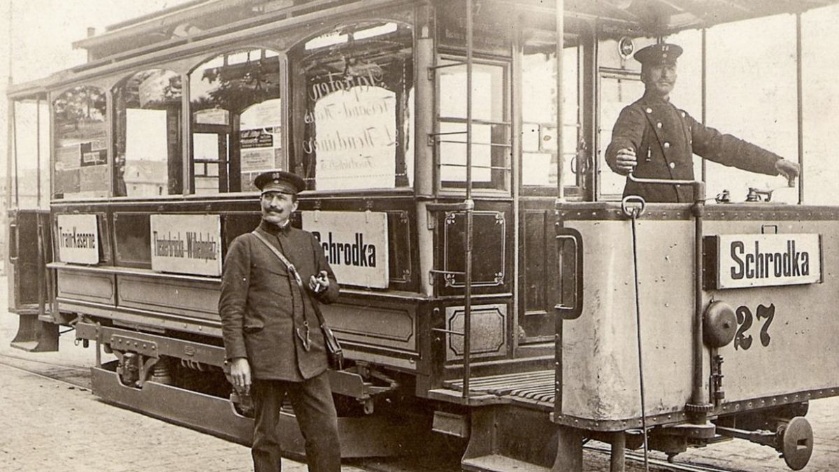 tramwaj 120 lat temu 
