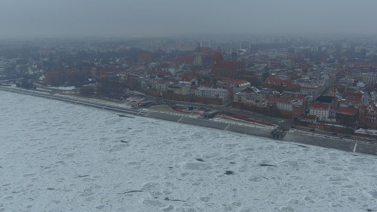 Widok z lotu ptaka na serce Metropolii Toruńskiej