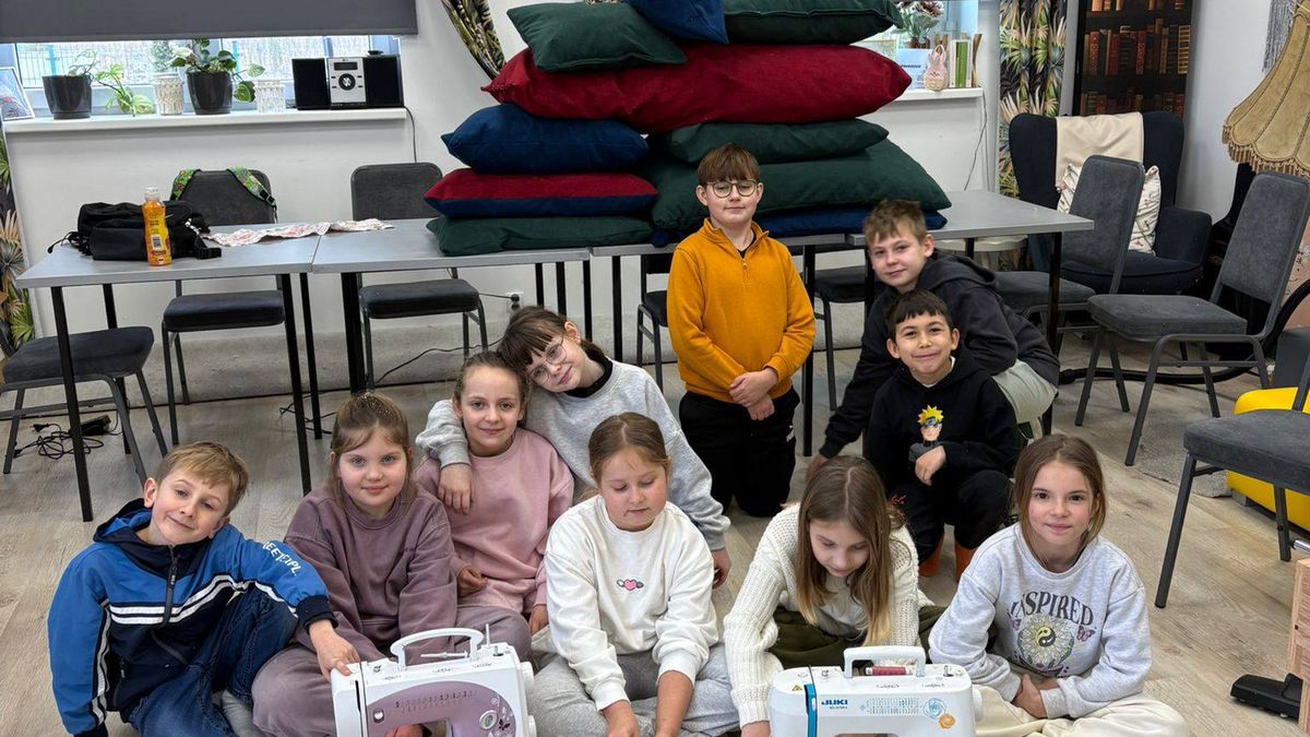 Uczestnicy zajęć krawieckich w BCK