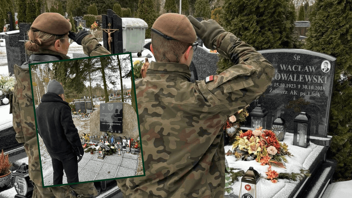 Uroczystości AK na cmentarzu w Pile