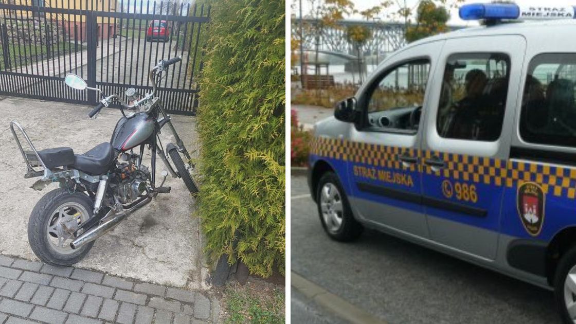 Motocykl z zatrzymania