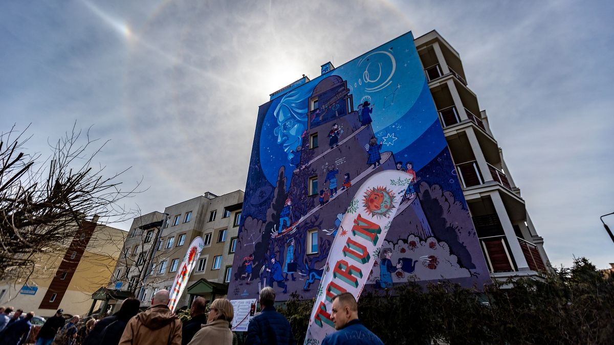 Imponujący mural poświęcony astronomce.