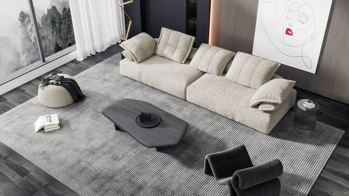 dywan w stylu industrialnym