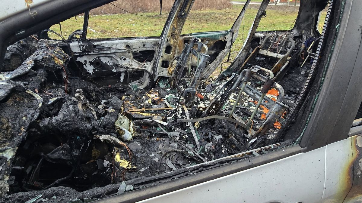 Pożar auta na ul. Zbożowej