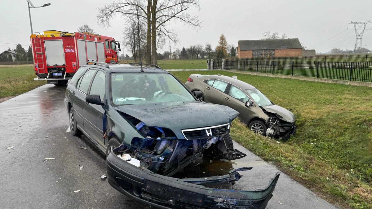 Zdarzenie drogowe w Radzanowie