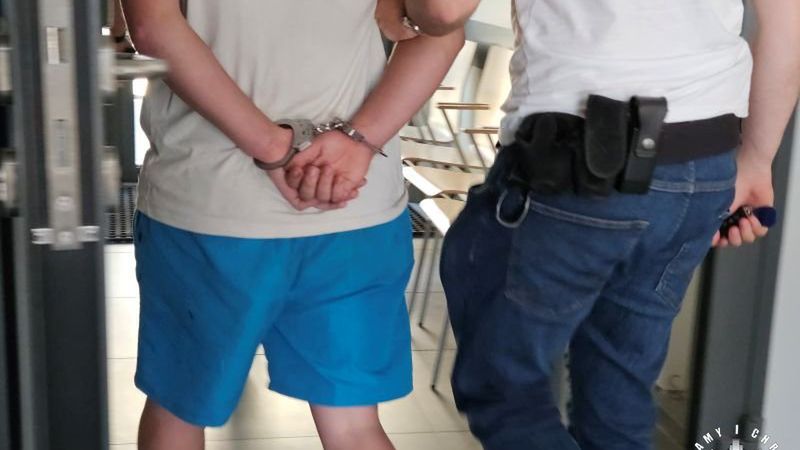 Zatrzymany mężczyzna