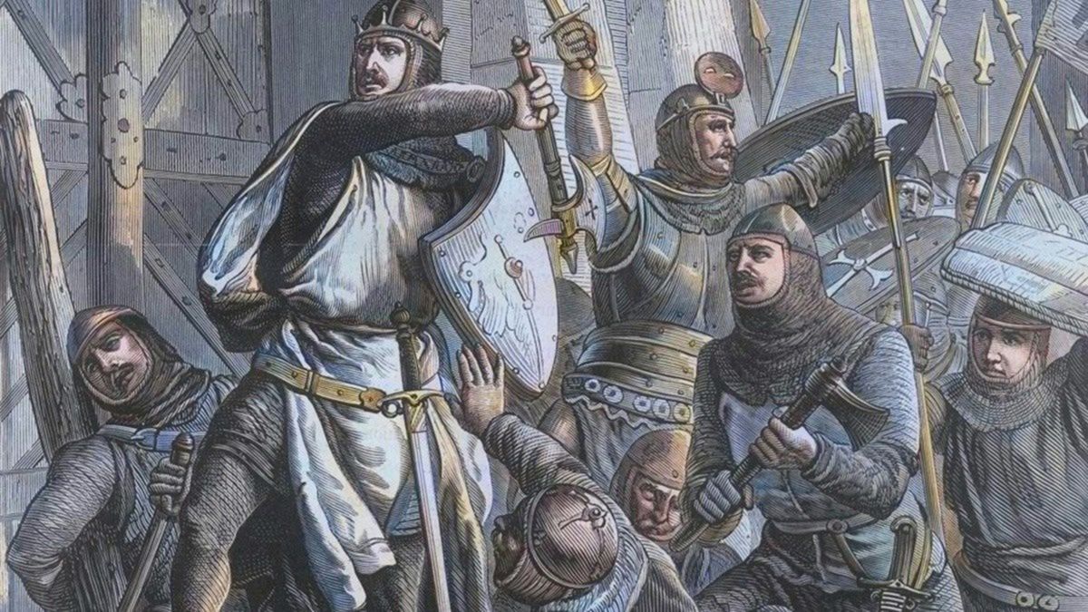 Piastowskie wojsko. Grafika XIX-wieczna