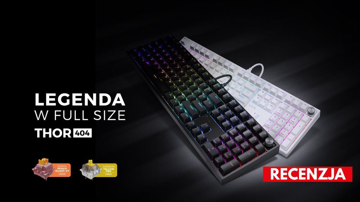 Recenzja klawiatury Genesis Thor 404 – pełnowymiarowa konstrukcja w dwóch odsłonach