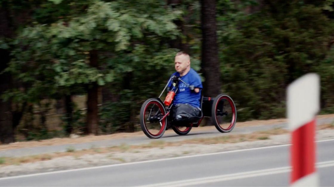 Marcin niezwykły rowerzysta z Józefowa