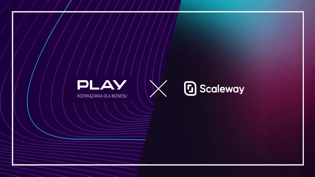 Logotypy Play i Scaleway