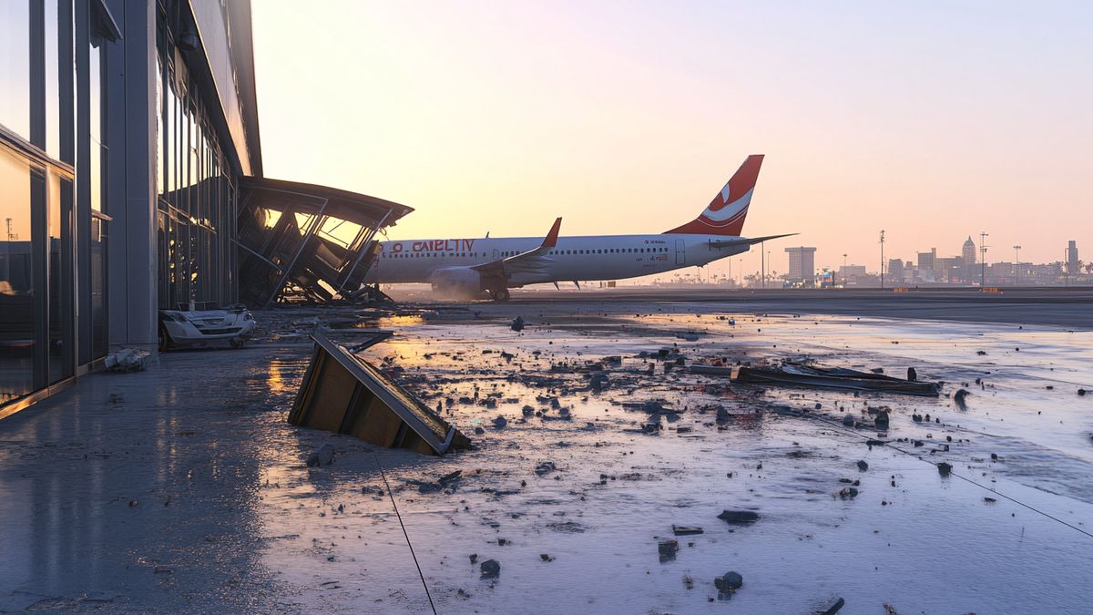 earthquake at the new city airport, there shouldn't be much dama