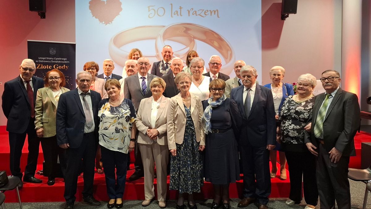 Pary z Ostrowca Świętokrzyskiego świętowały Złote Gody