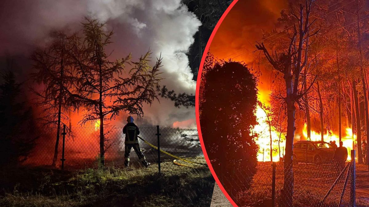 Pożar w Białej gm. Wieleń